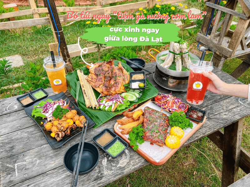 Cơm lam gà nướng Đà Lạt