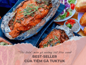 gà nướng sốt tiêu xanh Đà Lạt