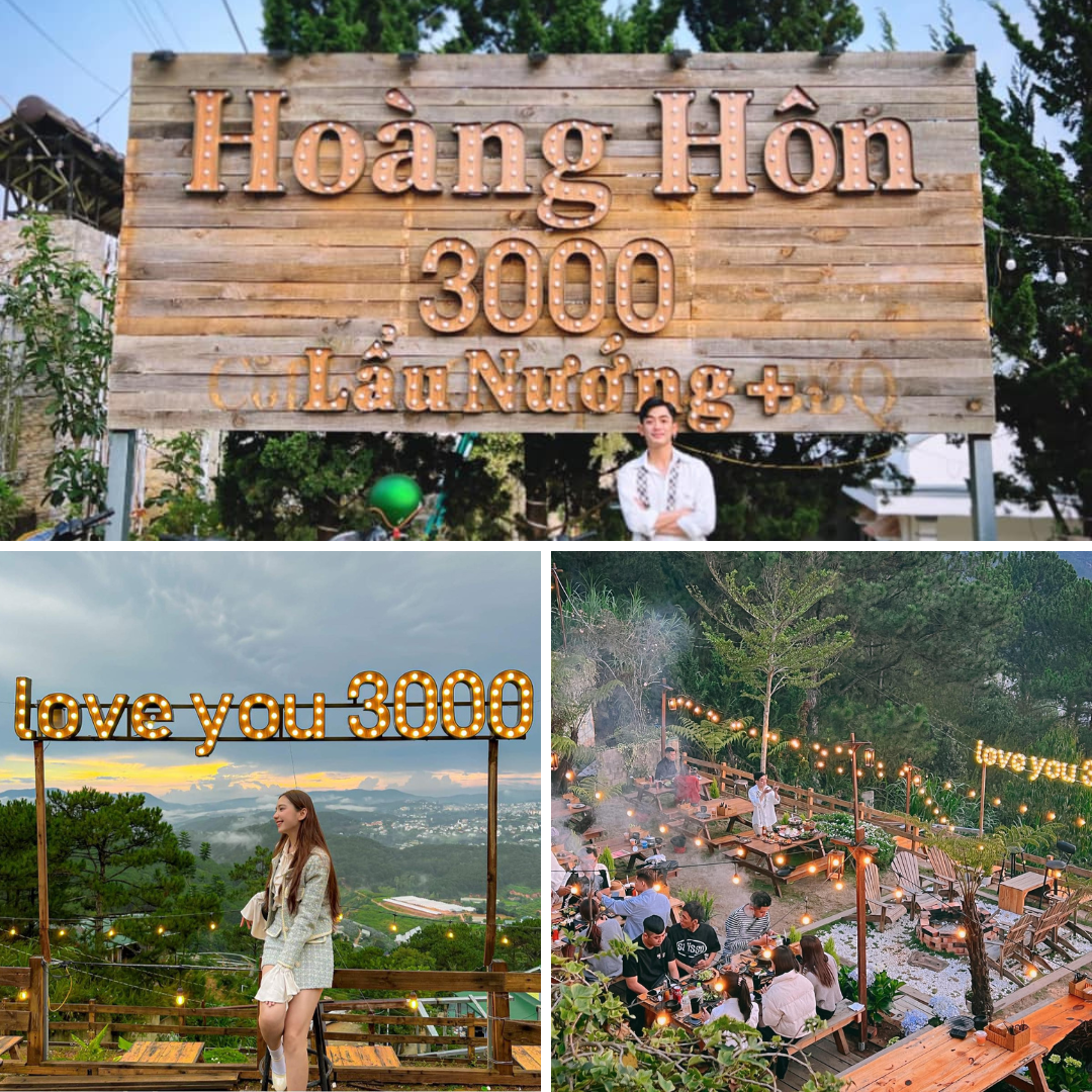 Hoàng Hôn 3000 BBQ & More quán nướng có view ngắm hoàng hôn tuyệt đẹp tại Đà Lạt