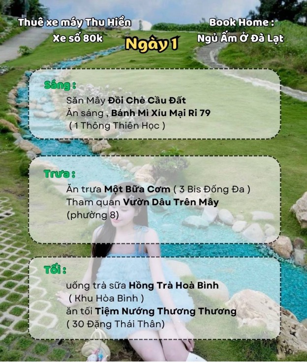 Ngày 1 ăn tại quán ăn ngon Đà Lạt như Xíu Mại Ri 79, Một Bữa Cơm, Tiệm Nướng Thương Thương