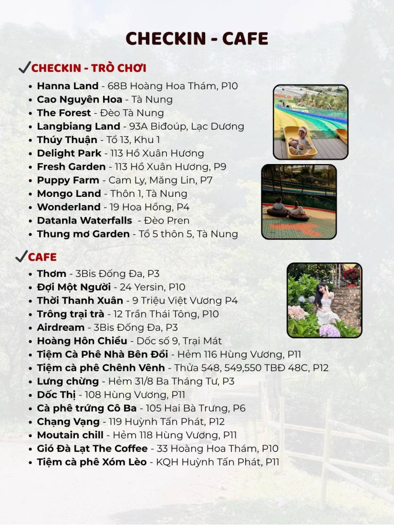 Danh sách quán cafe chill Đà Lạt view đẹp để check-in