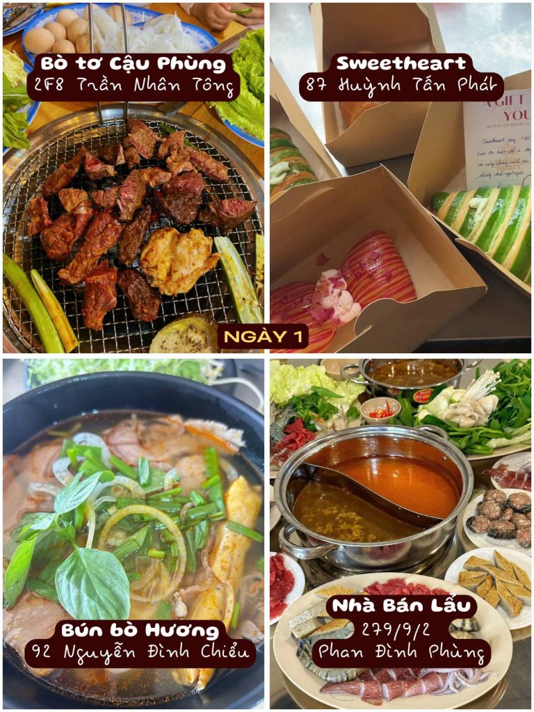 Quán ngon Đà Lạt ngày 1 – Bò tơ Cậu Phùng, Sweetheart, Bún bò Hương, Nhà Bán Lẩu