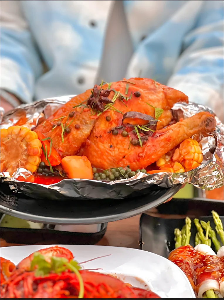 Gà nướng ngon Đà Lạt – gà nướng sốt tiêu xanh tại Tiệm gà Túk Túk