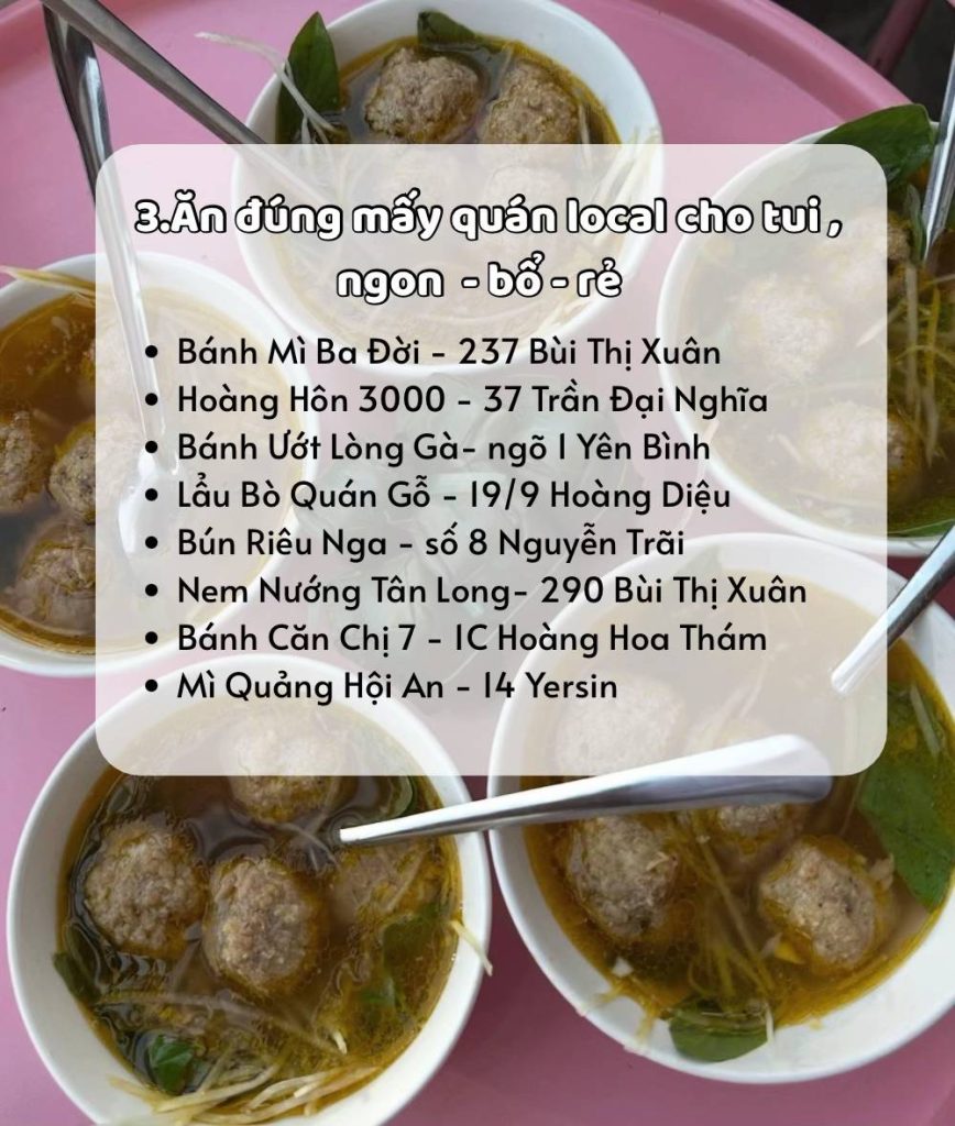 List các quán ăn ngon Đà Lạt phải thử