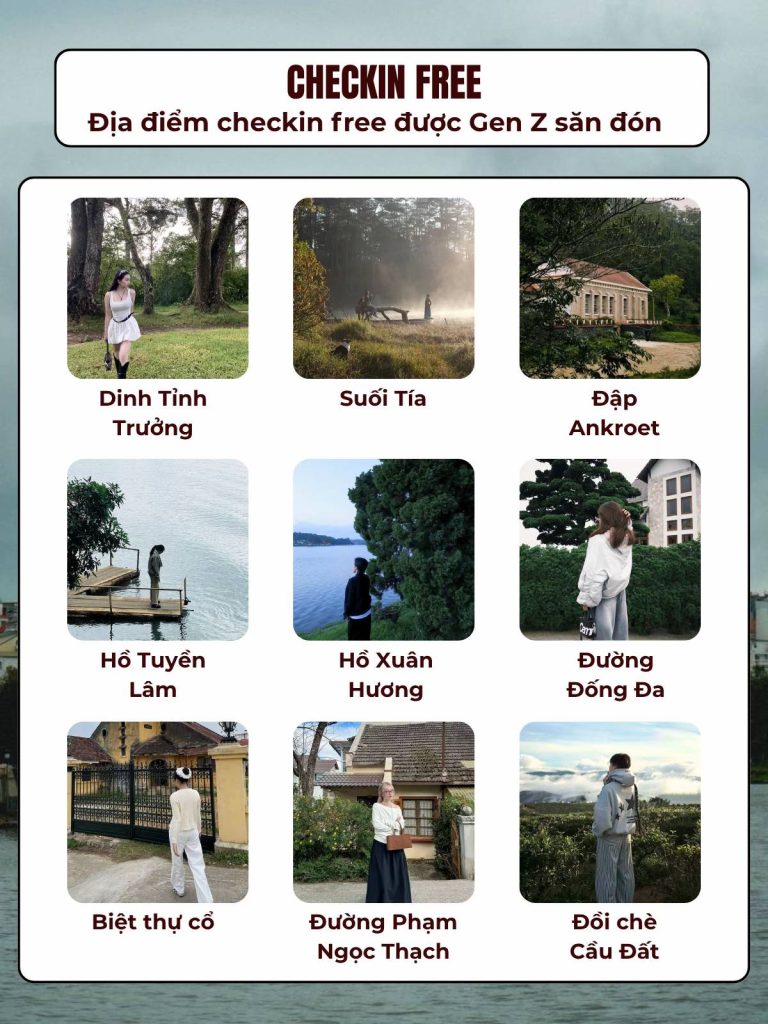 Địa điểm check in free