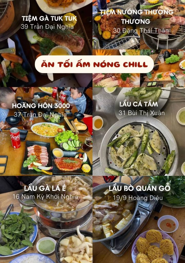 List quán ăn ngon Đà Lạt buổi tối ấm bụng