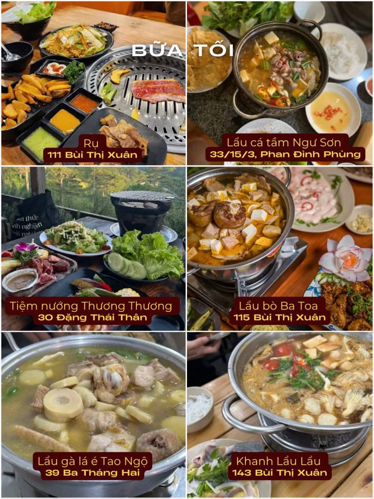 Đà Lạt ăn gì buổi tối