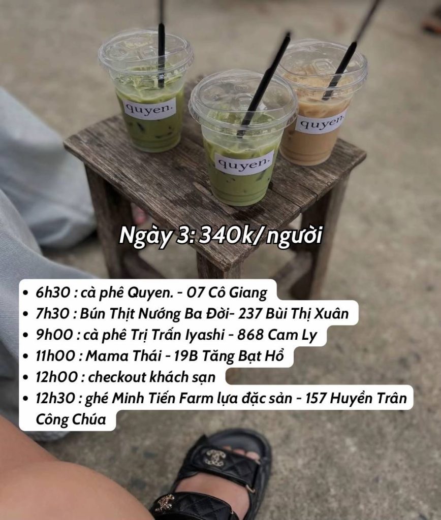 Lịch trình vi vu Đà Lạt ngày 3
