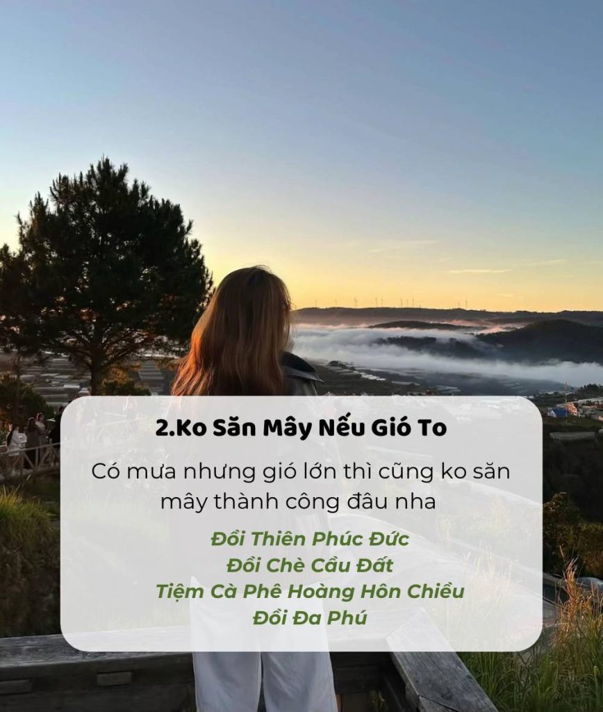 Các lưu ý khi đi check in săn mây