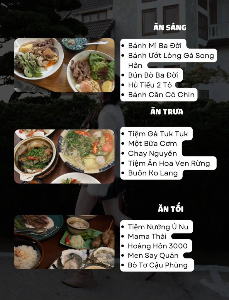 Danh sách các quán ăn sáng tới tối từ A-Z