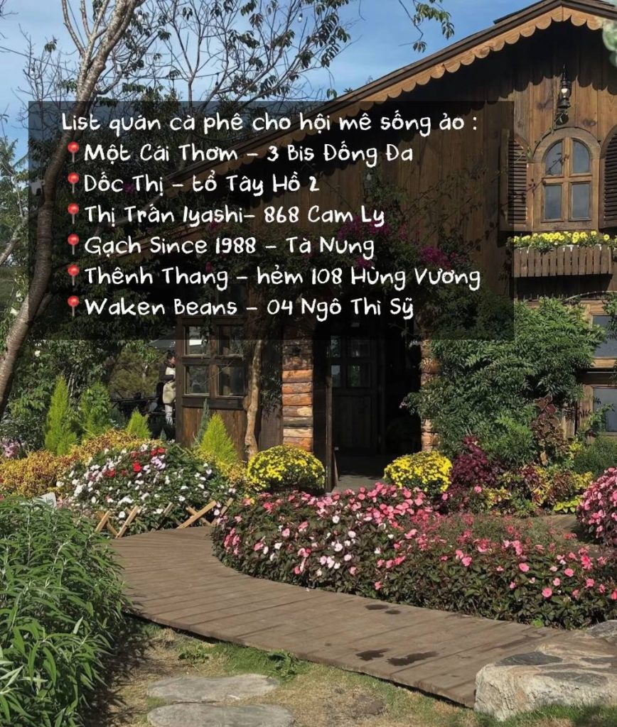 List quán cà phê cho hội mê sống ảo