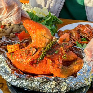 Gà nướng sốt tiêu xanh độc quyền tại Đà Lạt